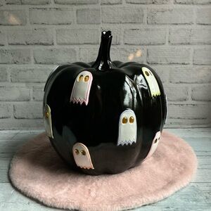 GHOULISH Resin 12.5in Led Pumpkin With Ghosts